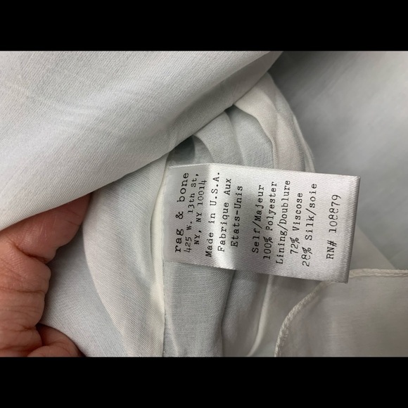 Rag & bone silk blend high low blouse - Picture 3 of 6